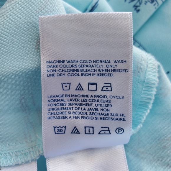 Lands End Dress Women 1X‎ Short Sleeve Plus Beach Print Cover Up Sail 16W 18W - Picture 11 of 16